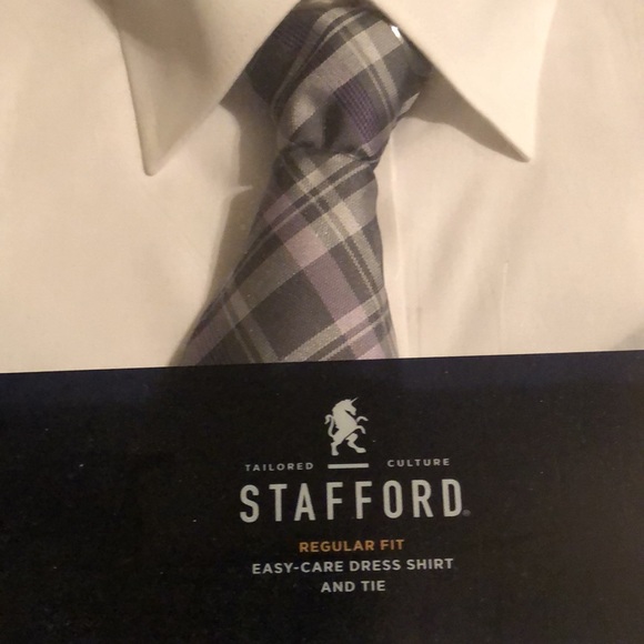 Stafford Dress Shirt and Tie - Picture 3 of 3